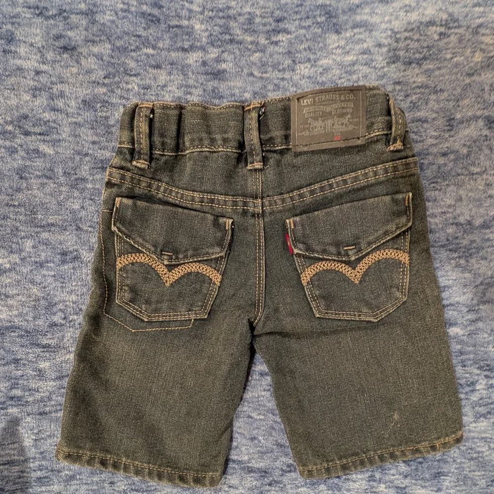 Levi's 2T Kids Charcoal Denim Shorts
